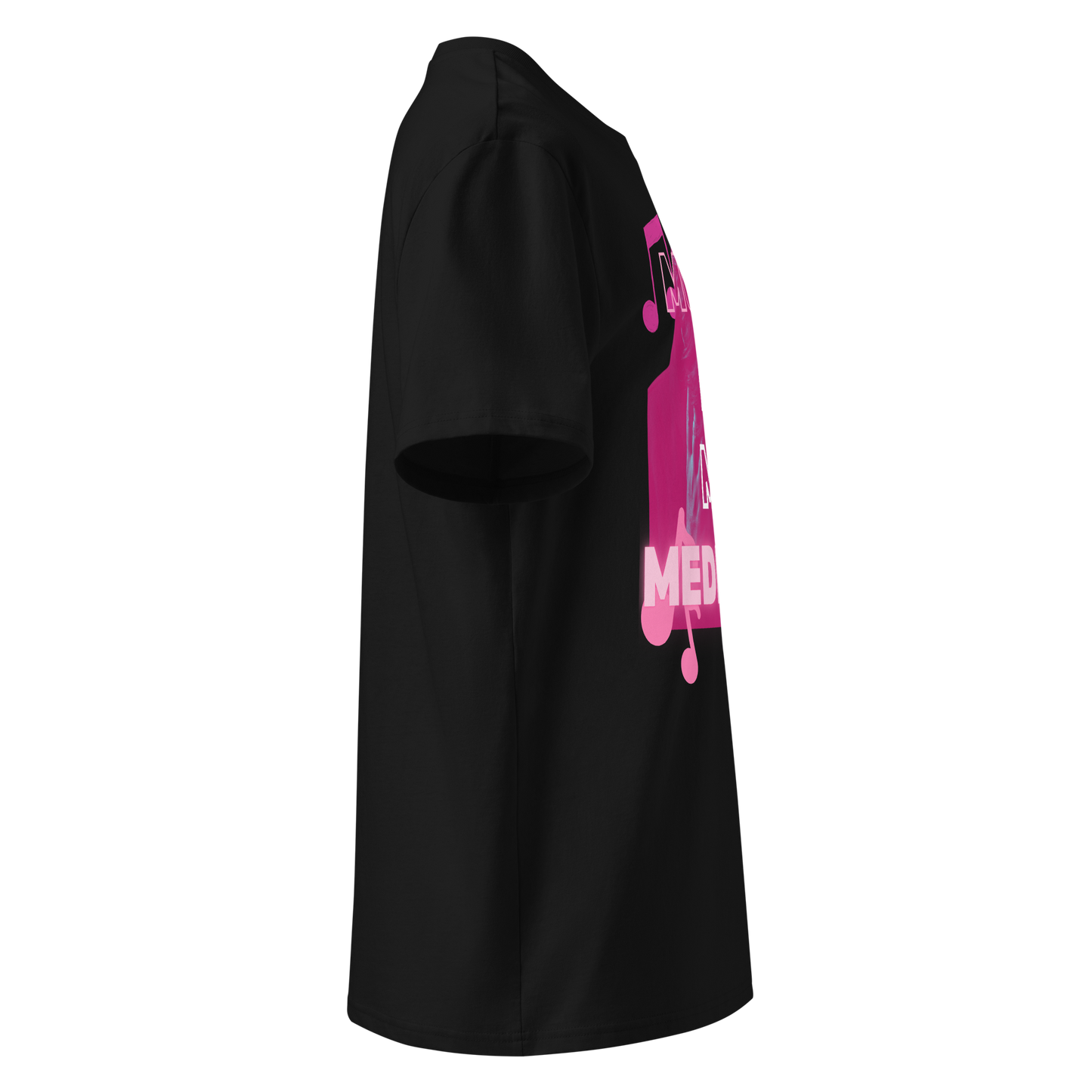 Music is my medicine organic cotton t-shirt dark